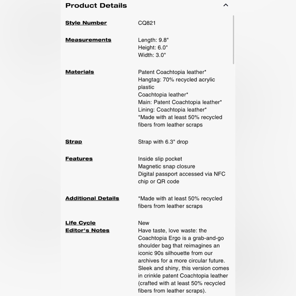 Coach Ergo Bag - Picture 4 of 8